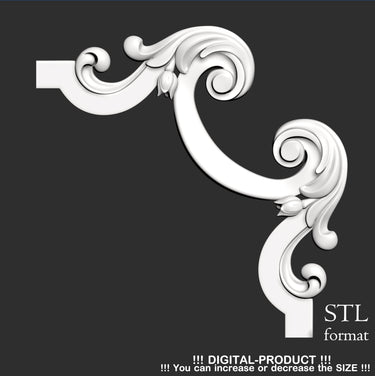 Elegant Corner Decor for Furniture, Wall Panels & Gypsum Decoration